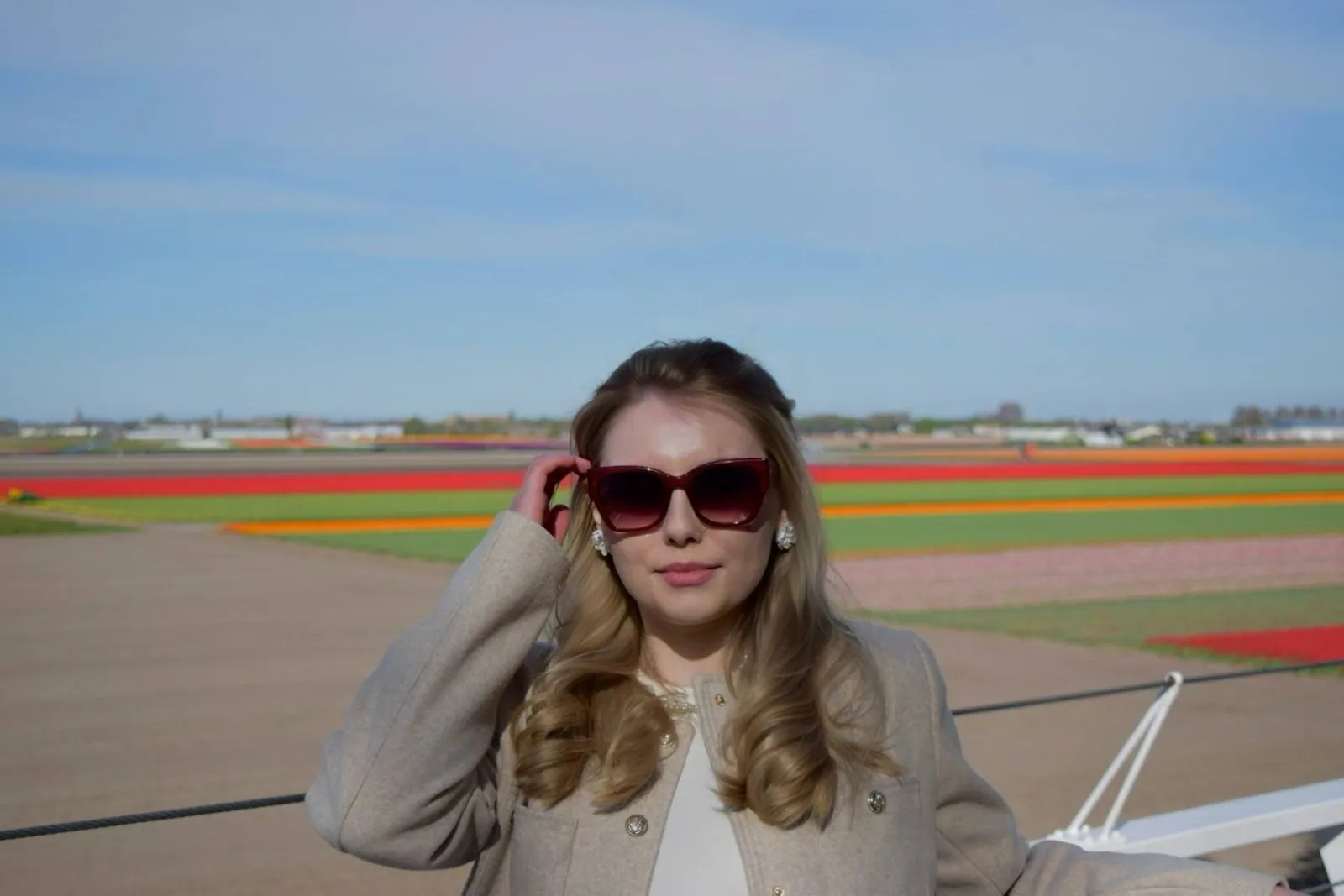 Travelling — tulip fields